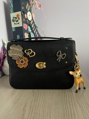 Coach Cassie Crossbody in Pebble Leather Black customized